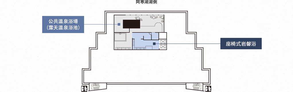 座椅式岩磐浴